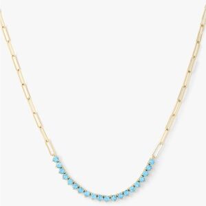 💜 Not Your Basic Samantha Tennis Necklace
Gold|Blue Opal